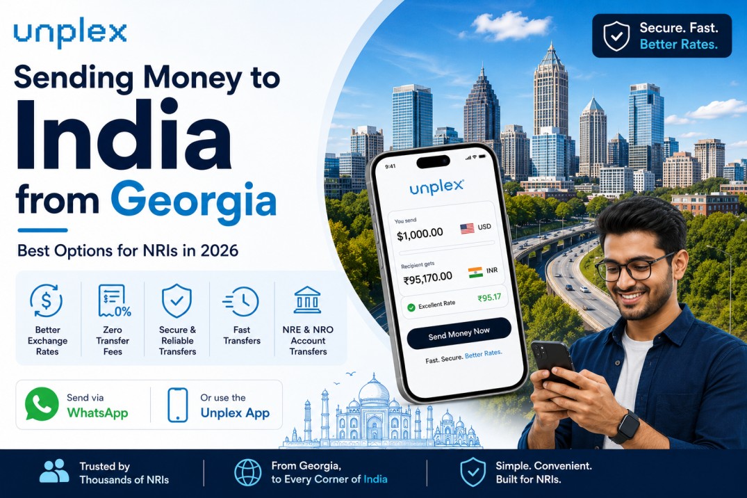 Sending Money to India from Georgia: Best Options for NRIs in 2026